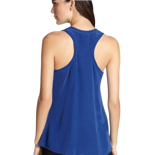 Alexis Scoop Neck Sleeveless Racerback Tank Top Blue Women's Size Small