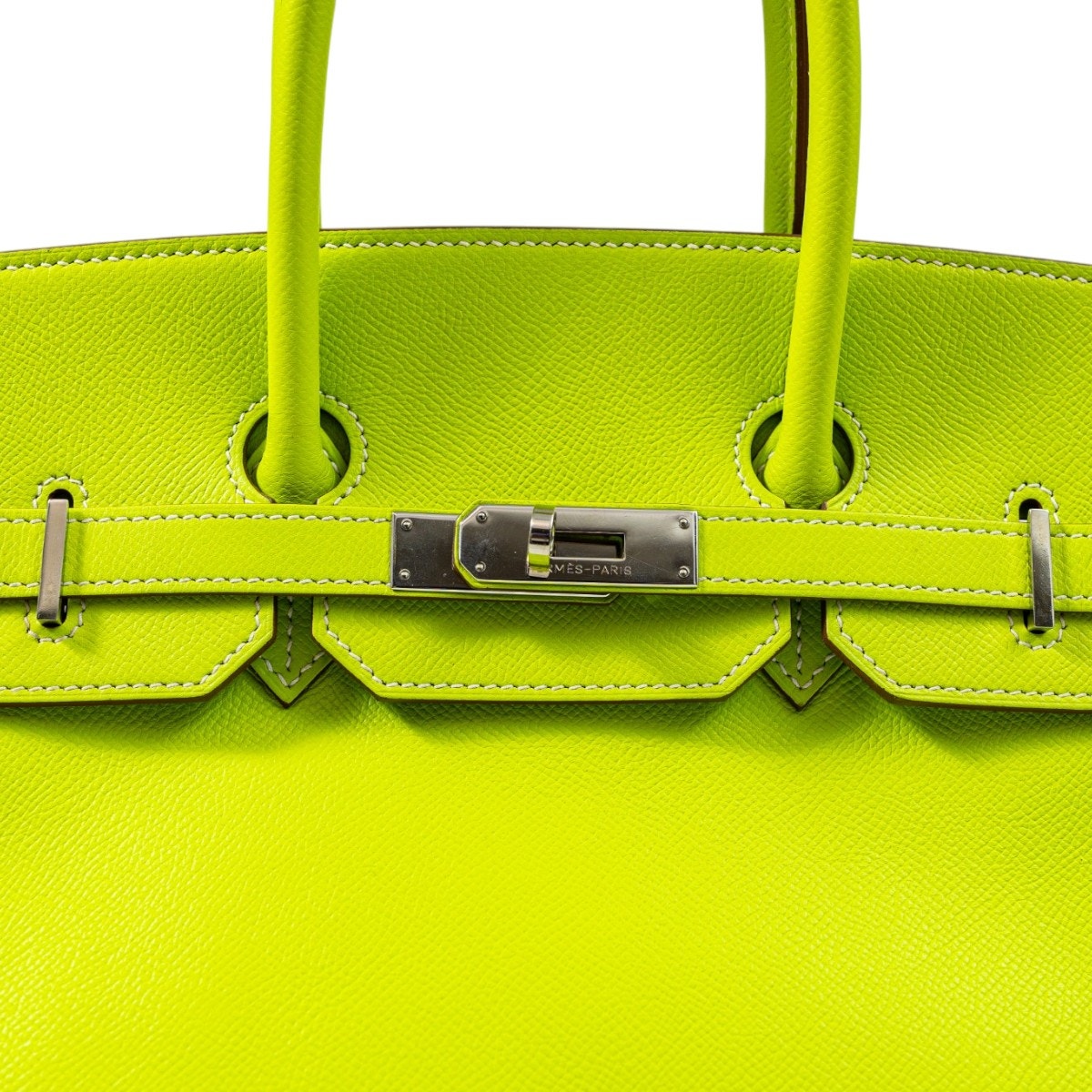 HERMES BIRKIN Epsom Leather PHW Kiwi Size 35