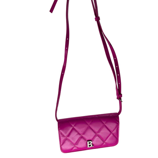 Balenciaga Leather Quilted Touch B Logo Crossbody Bag