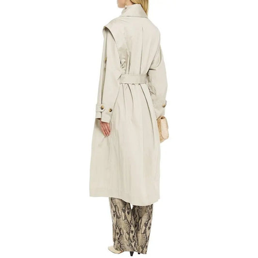 Zimmermann Super Eight Crinkled Gabardine Trench Coat