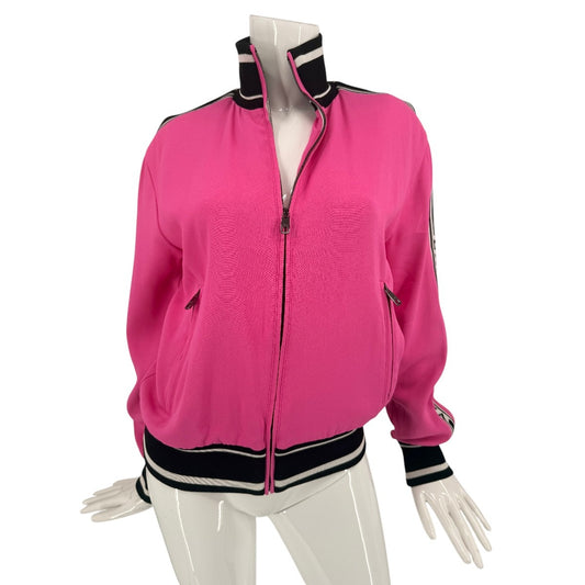 Dolce & Gabbana Knit Logo Strip Cady Full Zip Track Jacket