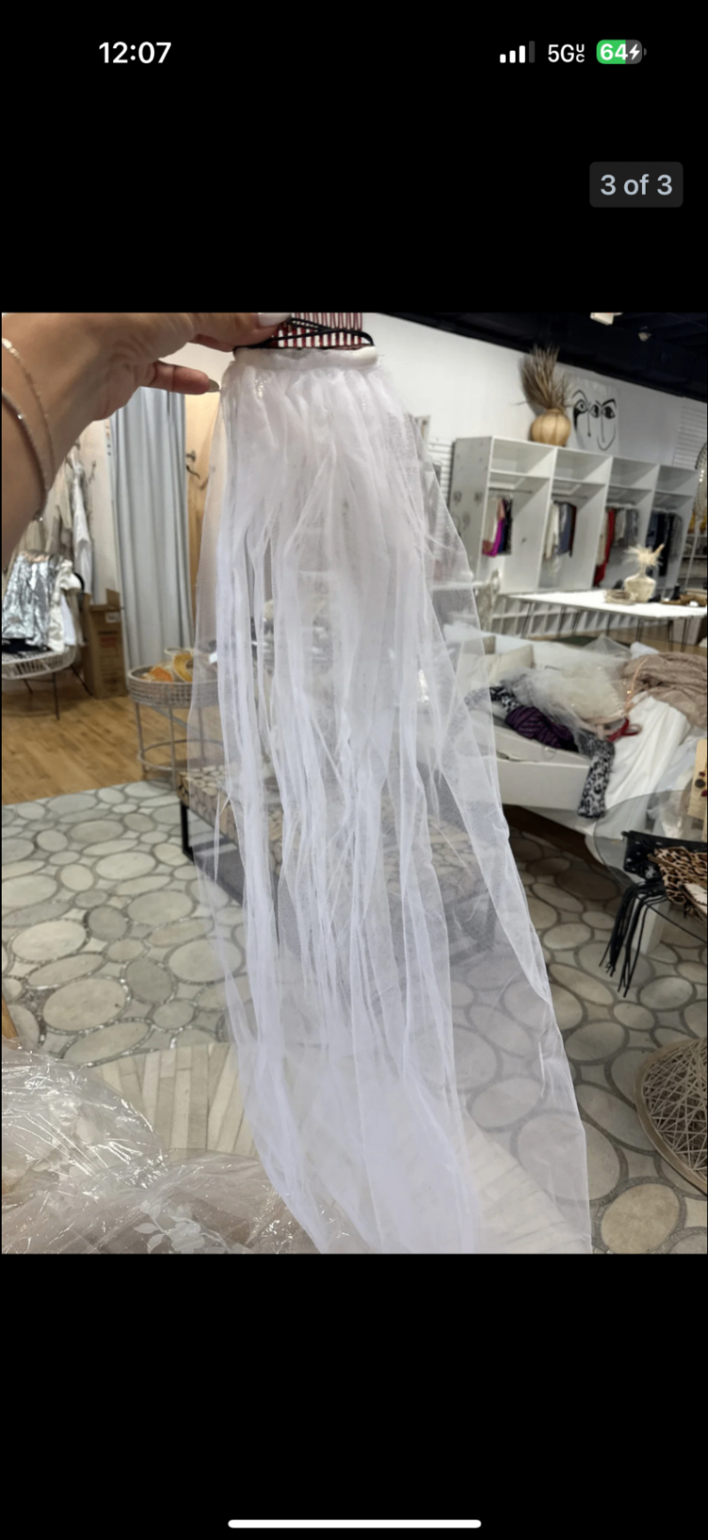 Wedding veil White