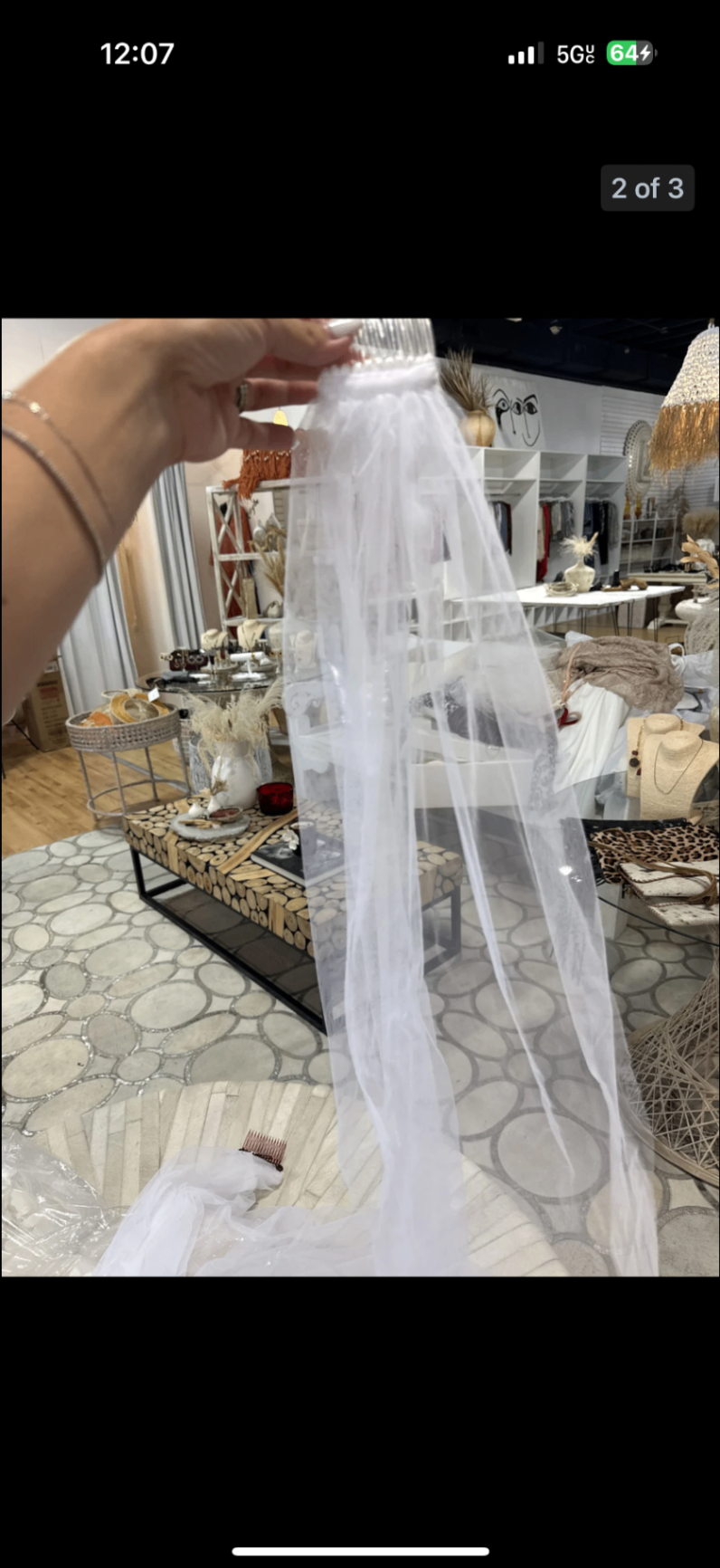 Wedding veil White