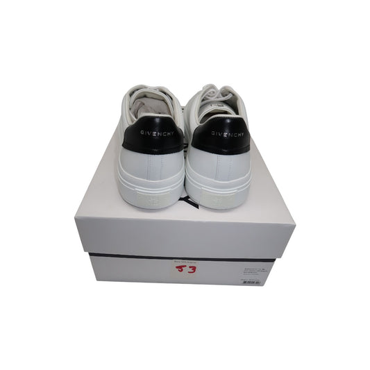 Givenchy White Calf Leather City Sports Lace-Up Low Top Sneakers