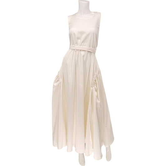 Alexis Cotton Blend Versaille Poplin Midi Dress