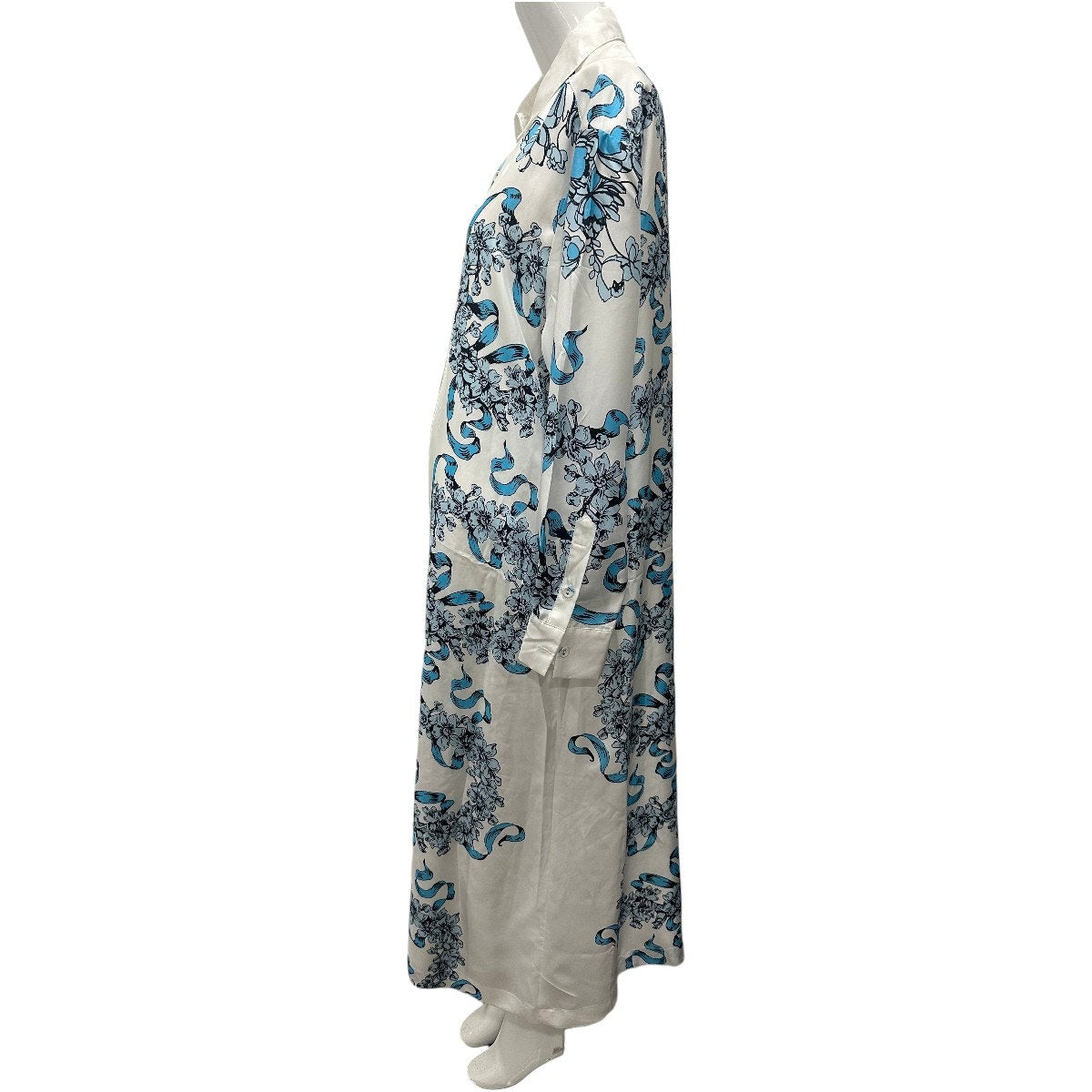Cynthia Rowley Silk Floral Print Marseille Maxi Shirt Dress