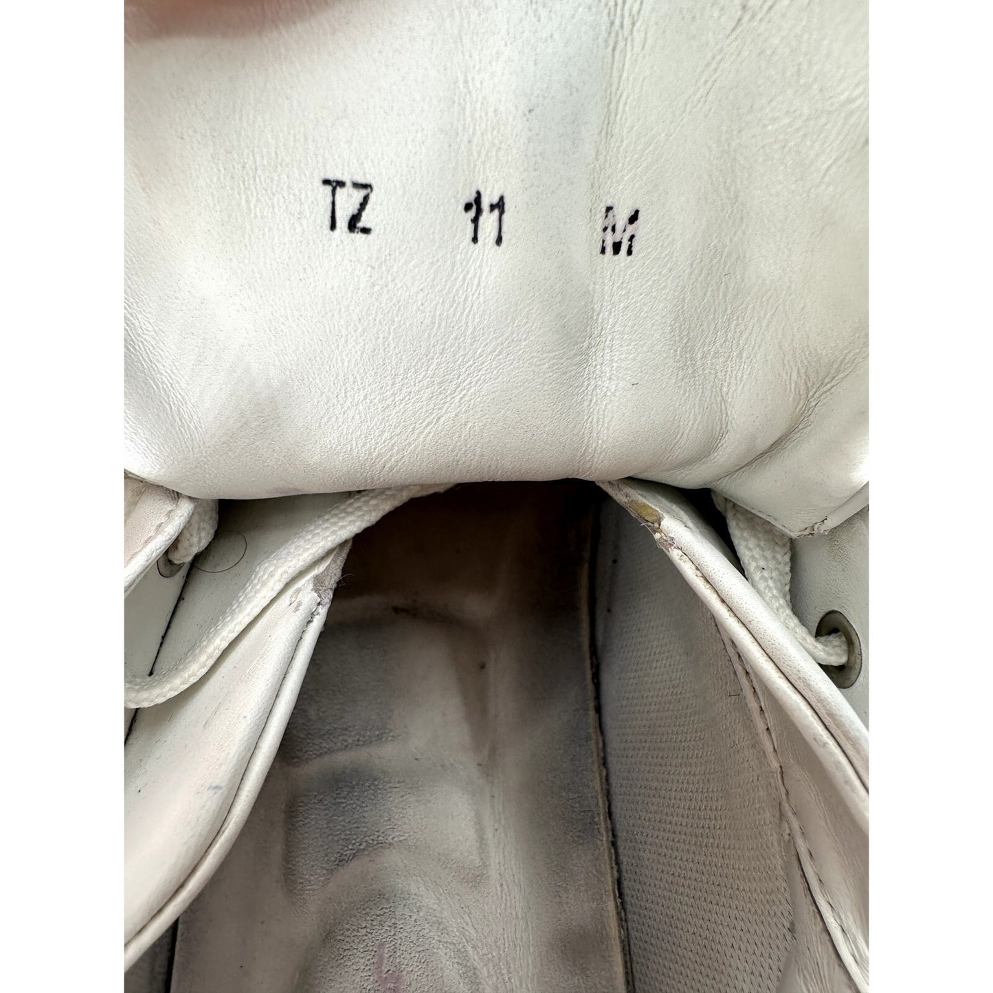 Salvatore Ferragamo Leather Gancini Embossed Lace Up Sneakers