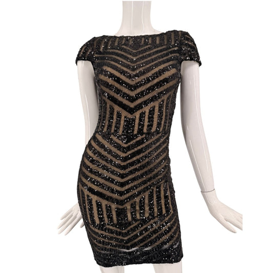Dress the Population Sequined Tabitha Sheath Mini Dress
