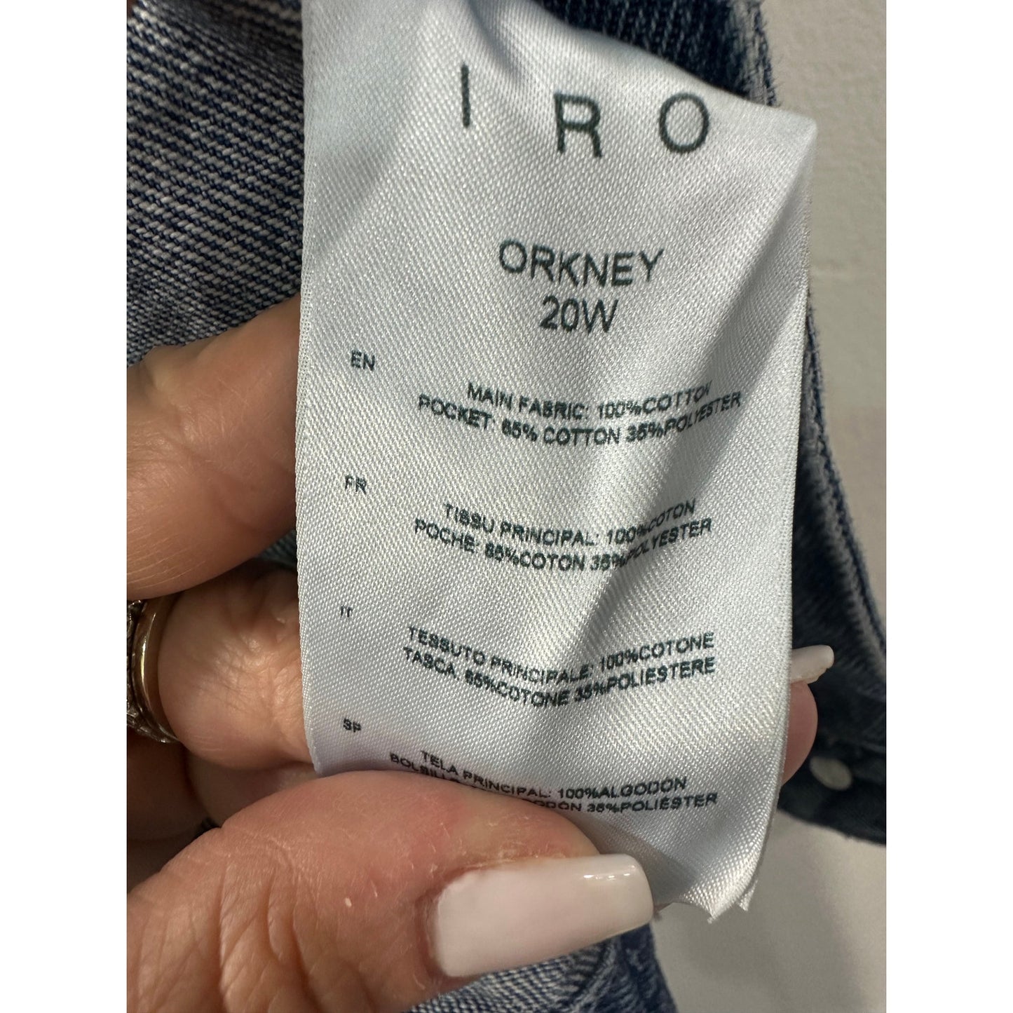 Iro Paris Wash Cotton Denim Orkney Puff-Sleeve Button-Front Jacket