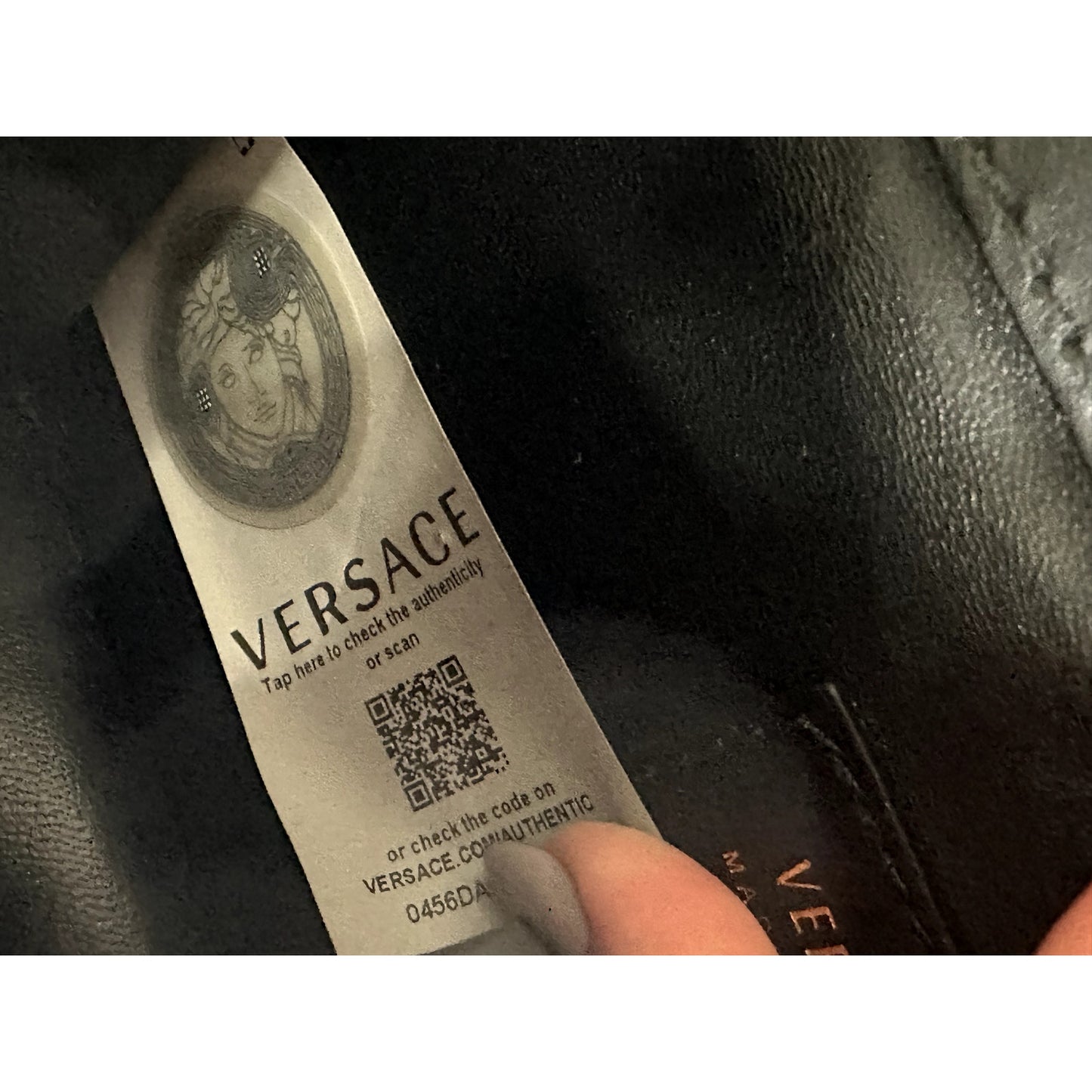 Versace Leather Medusa Biggie Crossbody Bag