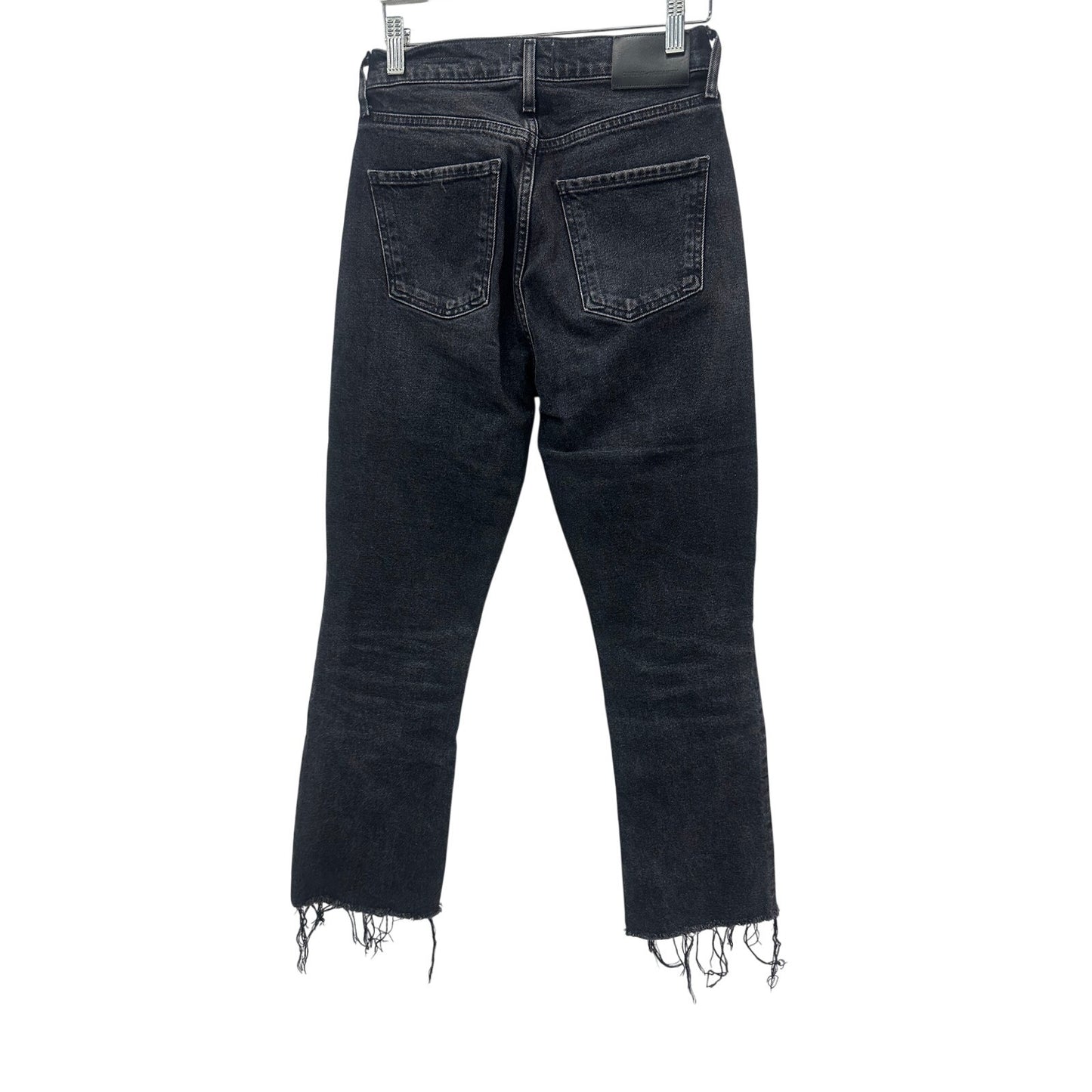 Citizens of Humanity Black Cotton Denim Isola Cropped Jeans Women's