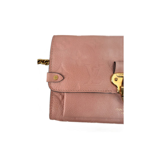 Louis Vuitton Vavin Chain Wallet Rose Poudre Monogram Empreinte Leather Bag