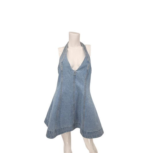 Retrofete Cotton Denim Renfri Mini Dress