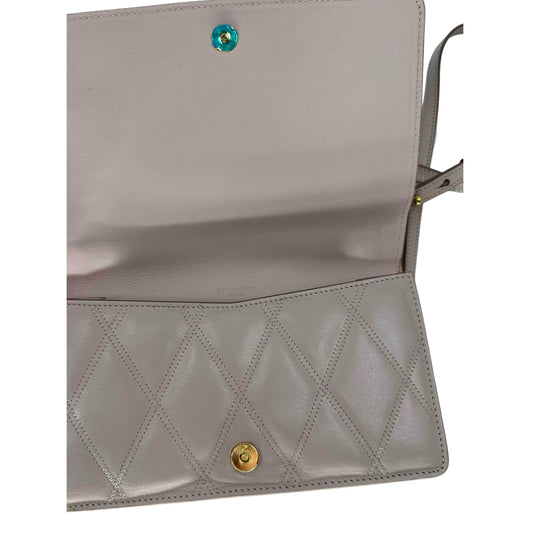 Givenchy Leather Quilted GV3 Strap Wallet Crossbody Bag