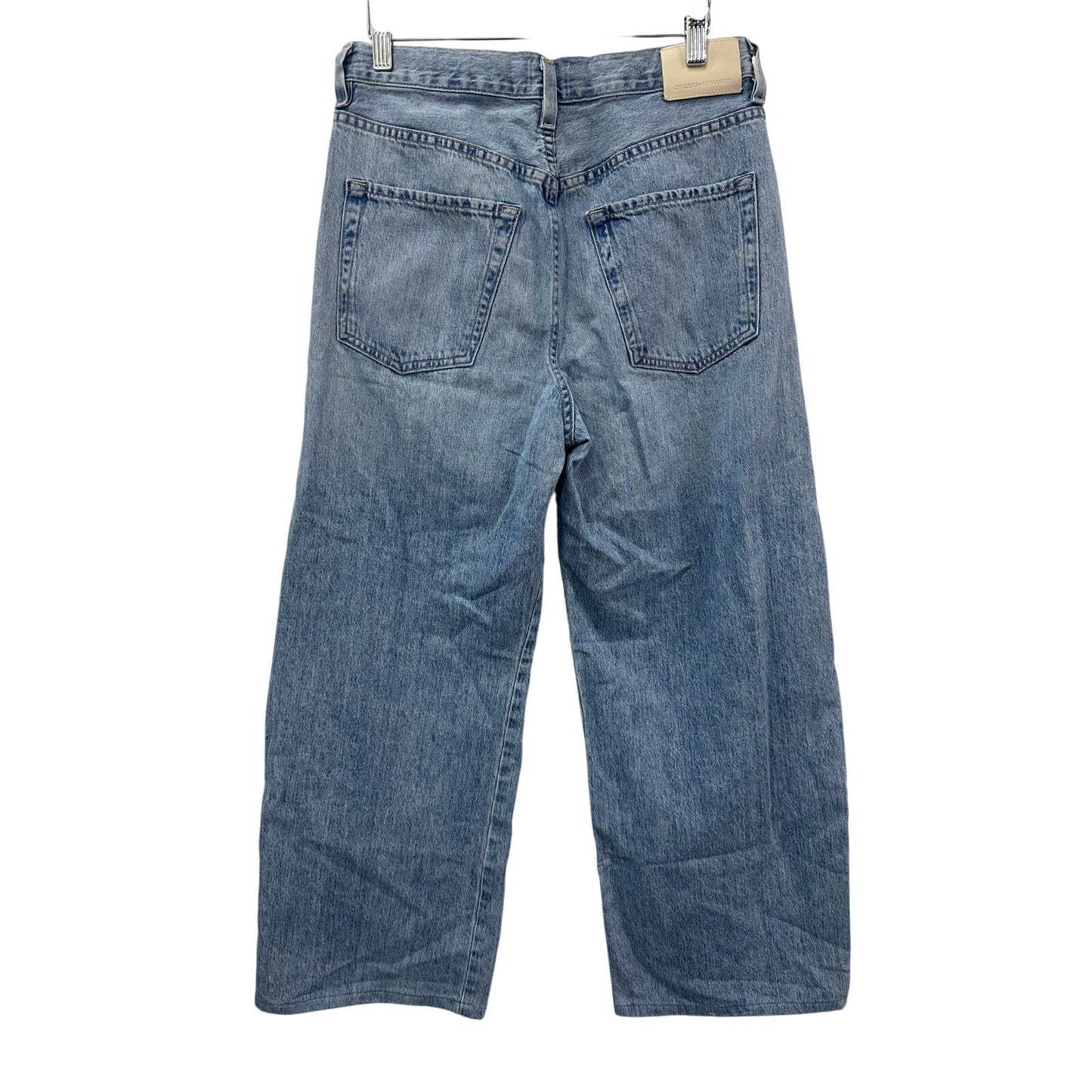 Citizens of Humanity Blue Cotton Brynn Drawstring Straight Leg Jeans