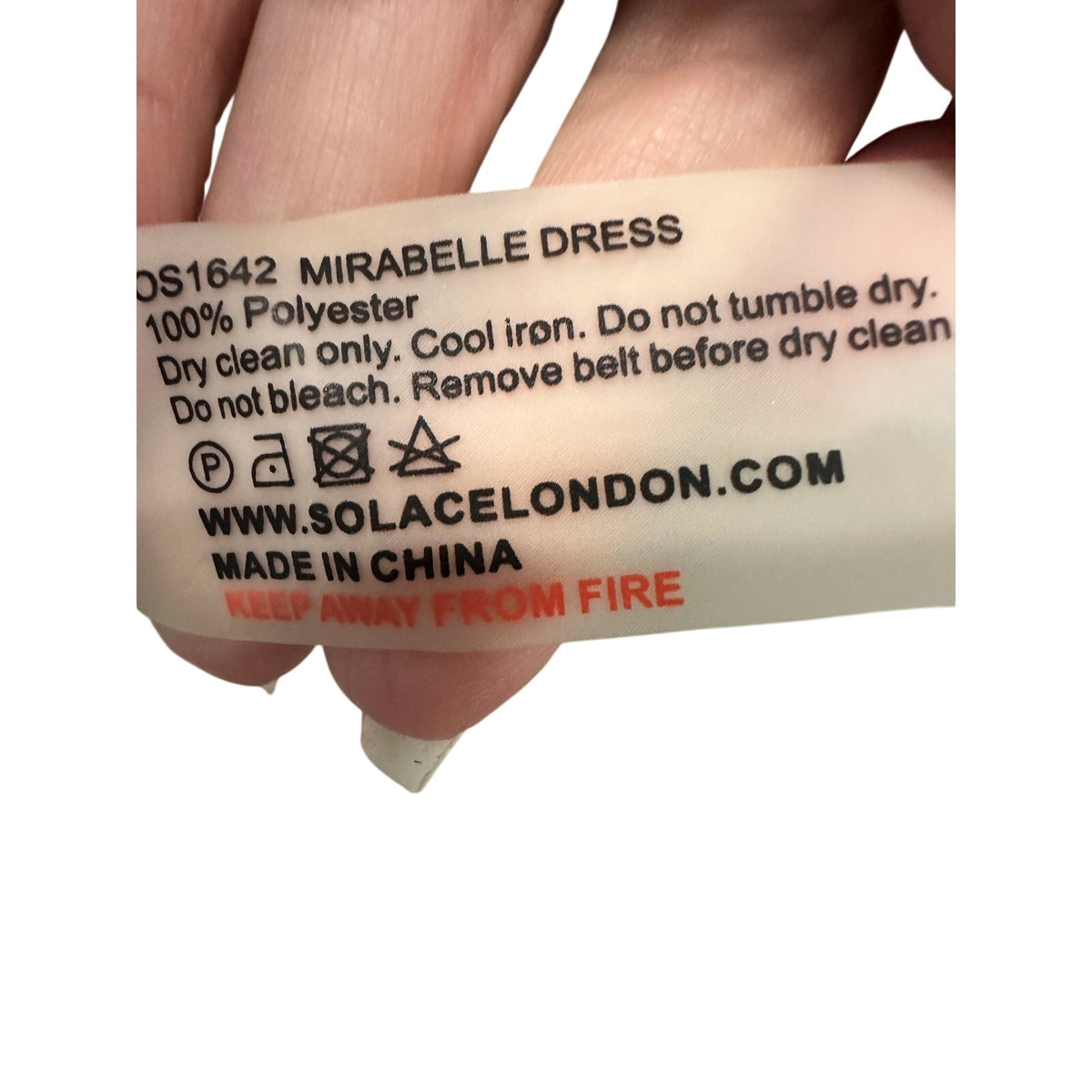 Solace London Mirabelle Black White Geometric Long Sleeve Maxi Dress