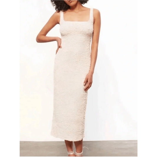 Mara Hoffman Cream Textured Midi Dress S