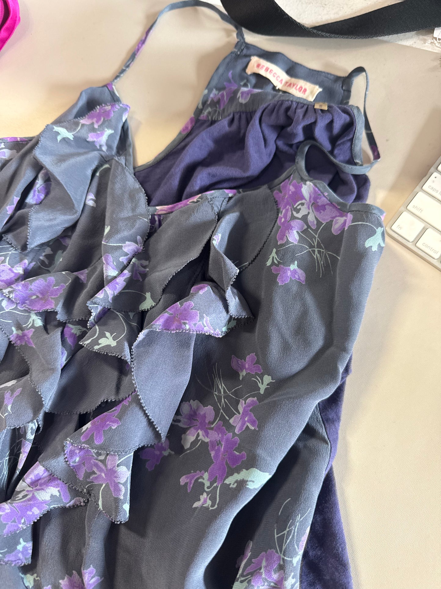 Rebecca Taylor silk purple blouse