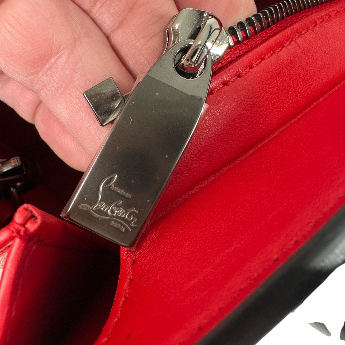 Christian Louboutin Leather Rockstud Paloma Mini Handbag