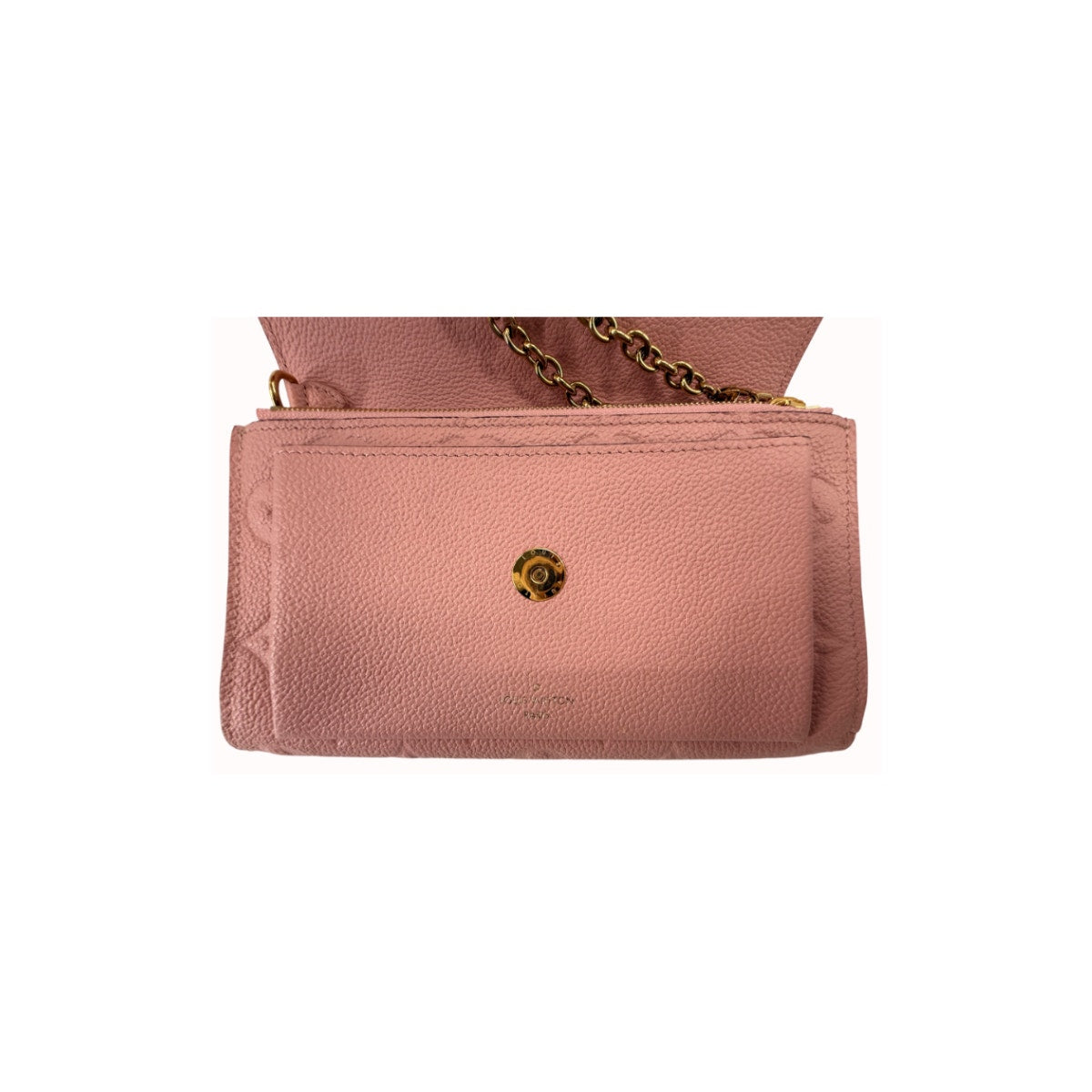 Louis Vuitton Vavin Chain Wallet Rose Poudre Monogram Empreinte Leather Bag