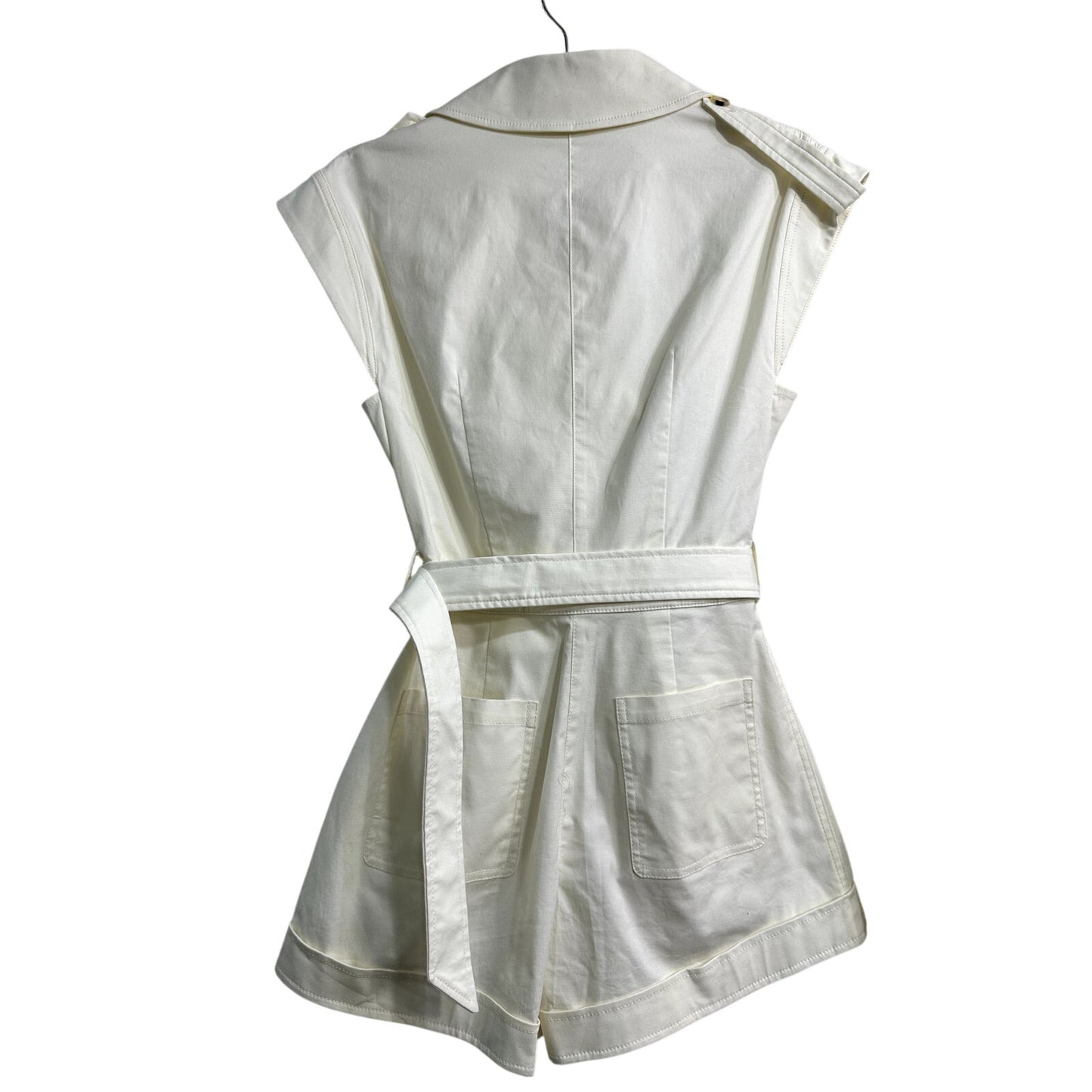 Simkhai Cotton Twill Vega Belted Stretch Romper