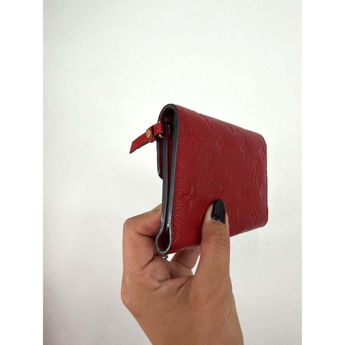 Louis Vuitton Monogram Empreinte Victorine Wallet Red