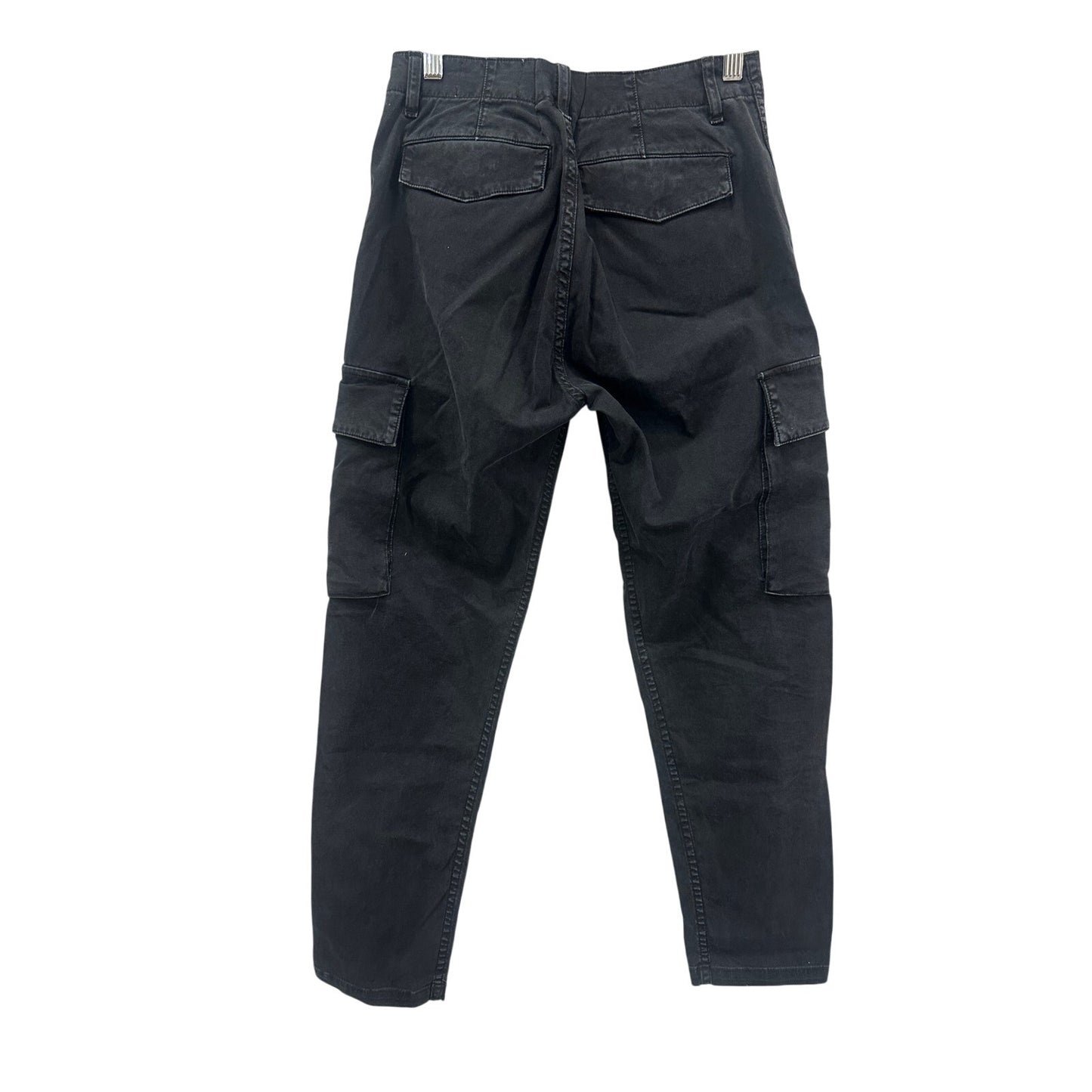 Citizens of Humanity Black Cotton Twill Gaia Cargo Pants Women's