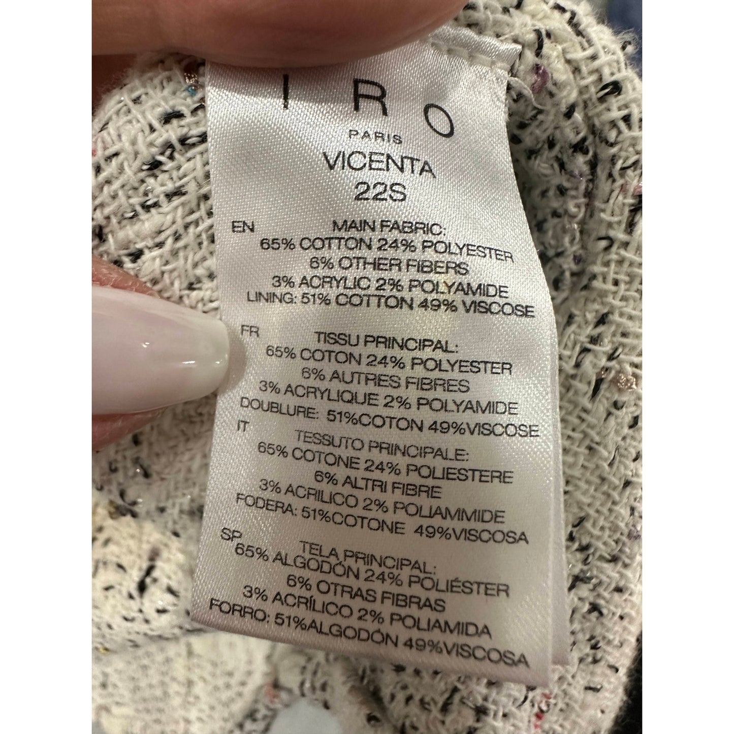 Iro Paris Cotton-Blend Tweed Vicenta Oversized Long-Sleeve Jacket