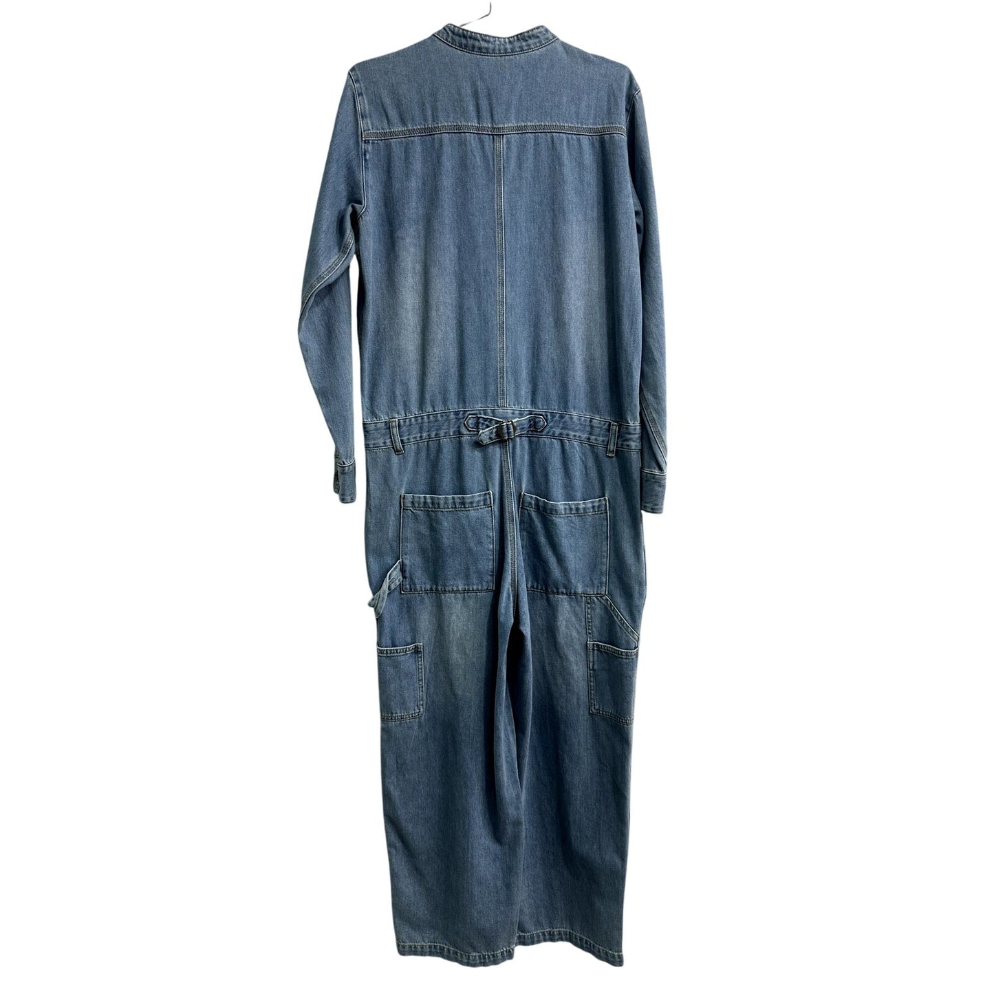 Free Poeple Cotton Sandrine Rose Denim Jumpsuit