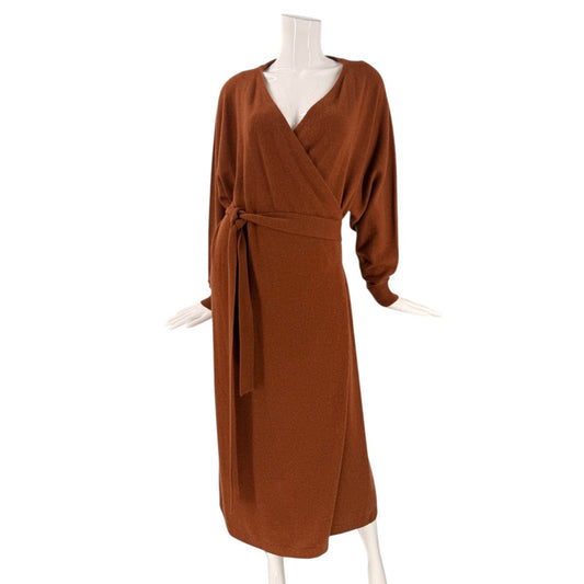 Lafayette 148 Cashmere Blend Dolman Sleeve Wrap Dress