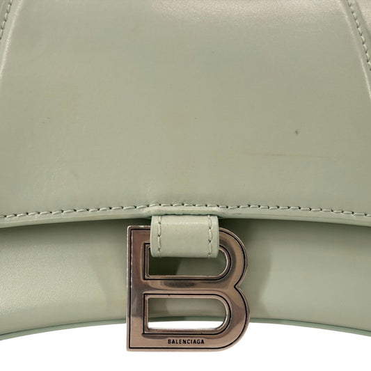 Balenciaga Hourglass Smooth Leather Top Handle Bag Mint Green Women's One Size