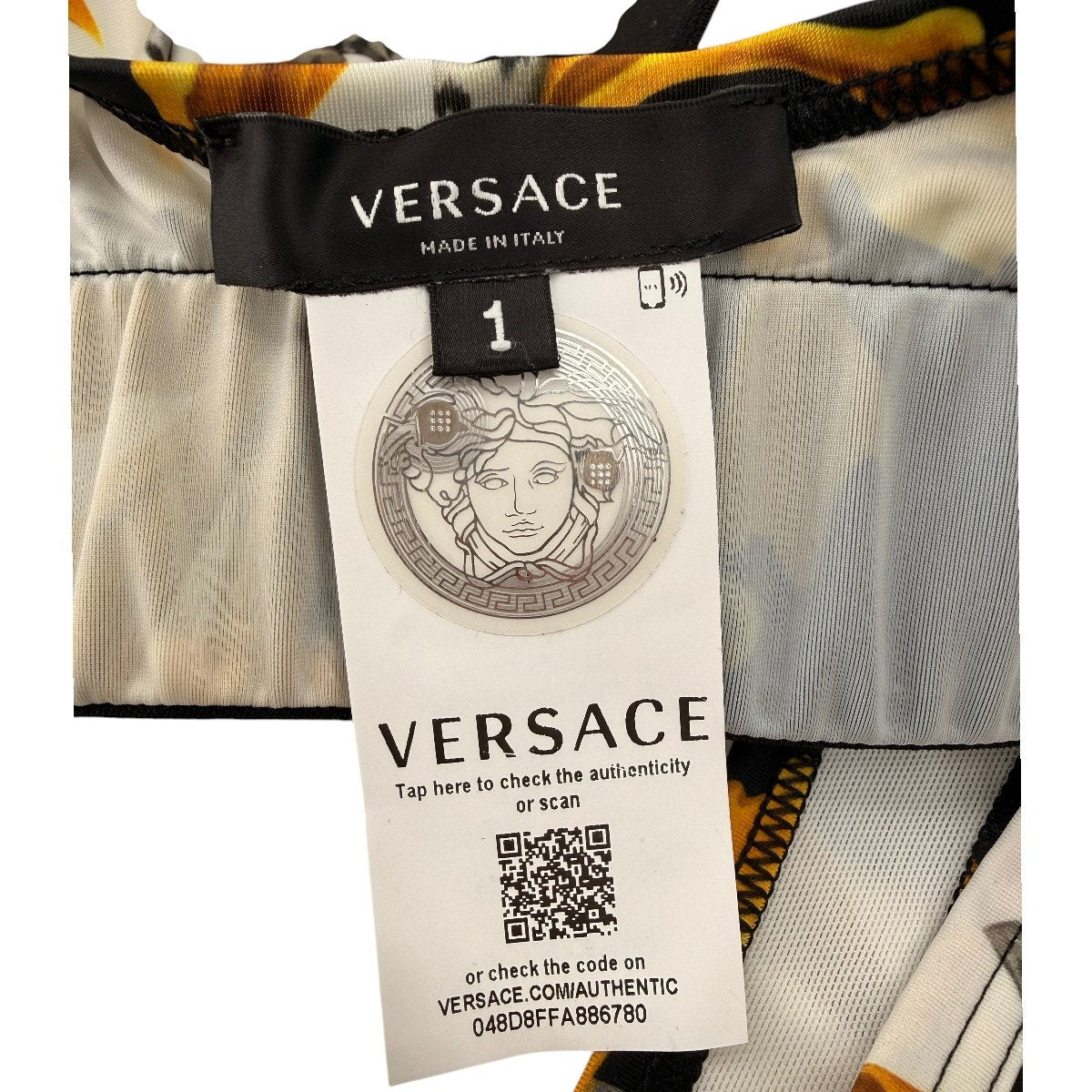 Versace Barocco Acanthus Print Sports Bra
