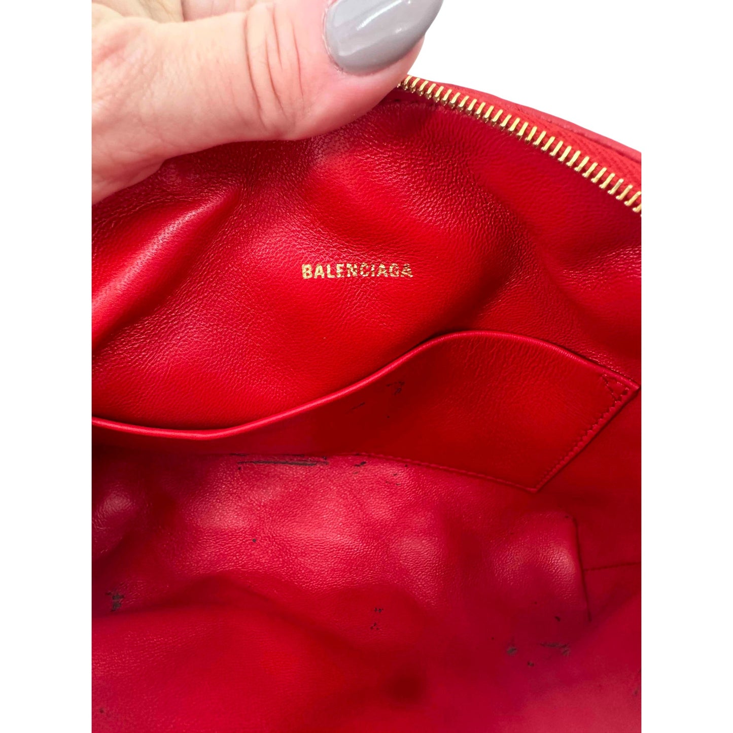 Balenciaga Leather Quilted B Logo Crossbody Bag
