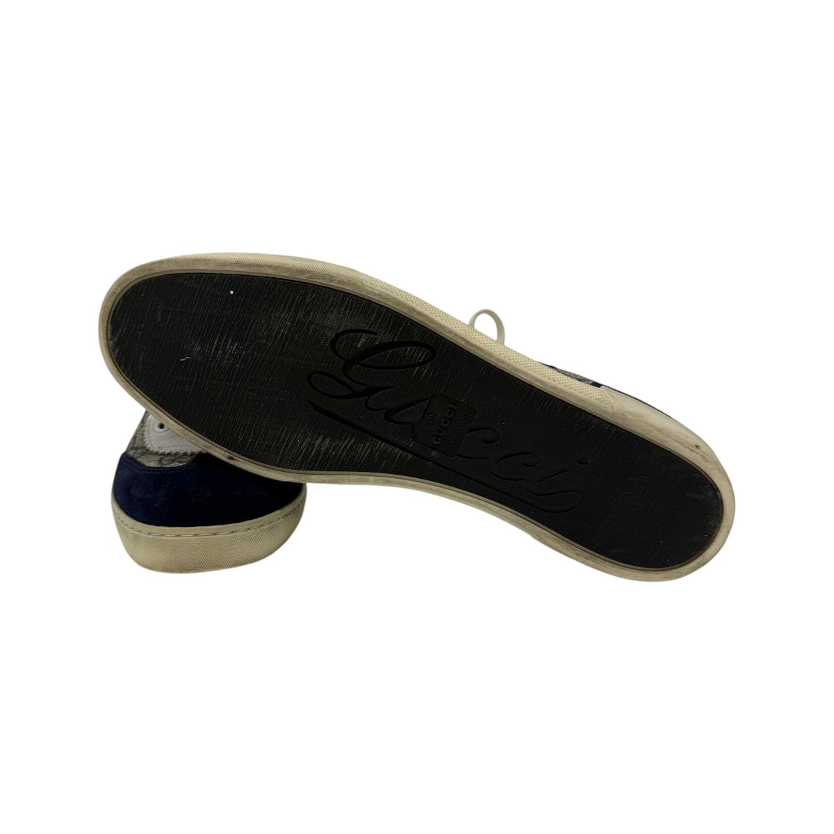 Gucci GG Supreme Multicolor Canvas Suede Barcelona Low-Top Sneakers