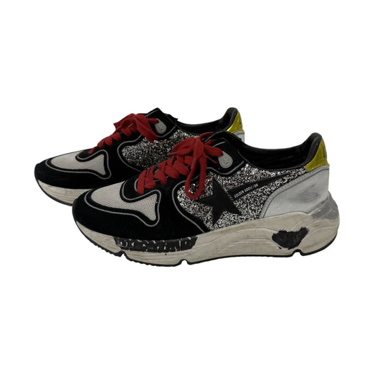 Golden Goose Multicolor Running Sole Mixed-Media Lace-up Sneakers