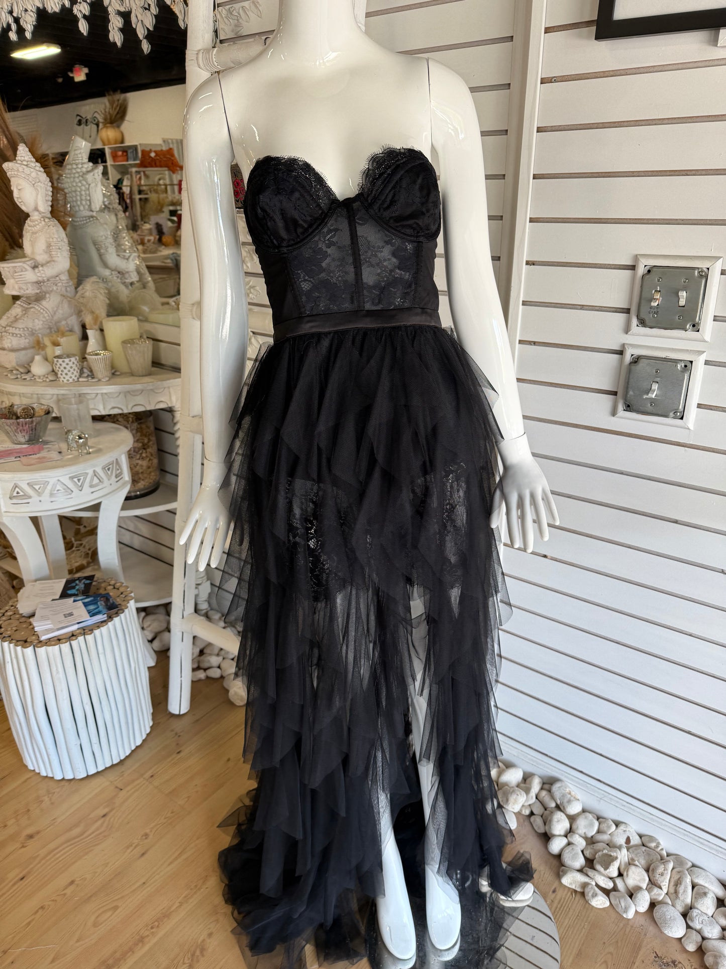 For love and Lemons black corset dress