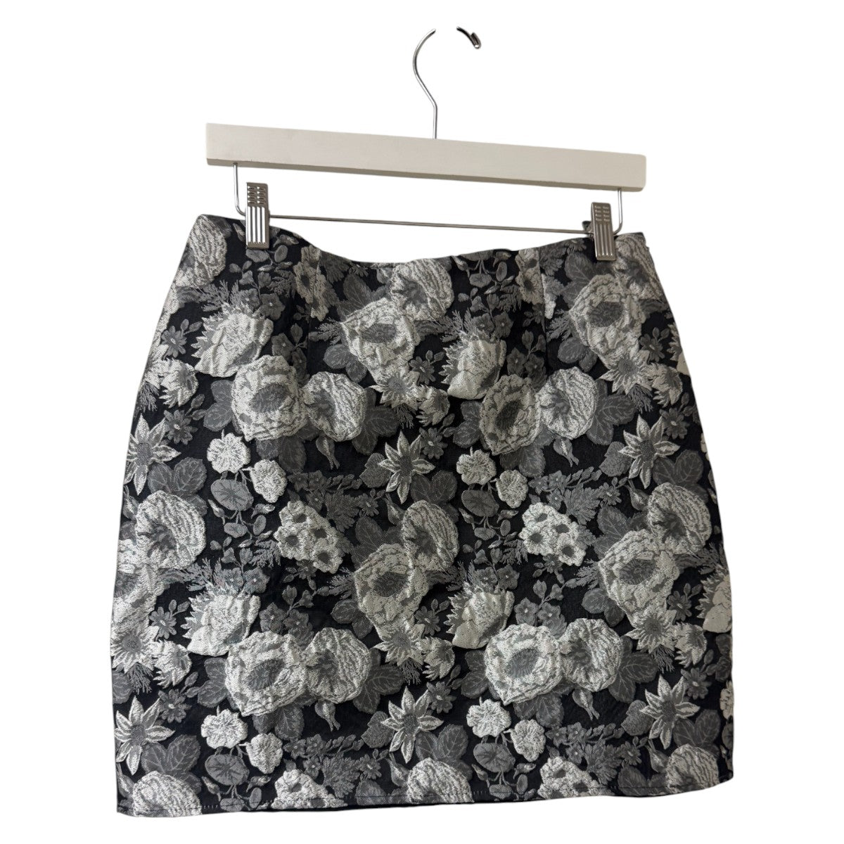 NWT Kourt Black Floral Tala Smocked Crop Top Mini Skirt Set Women's