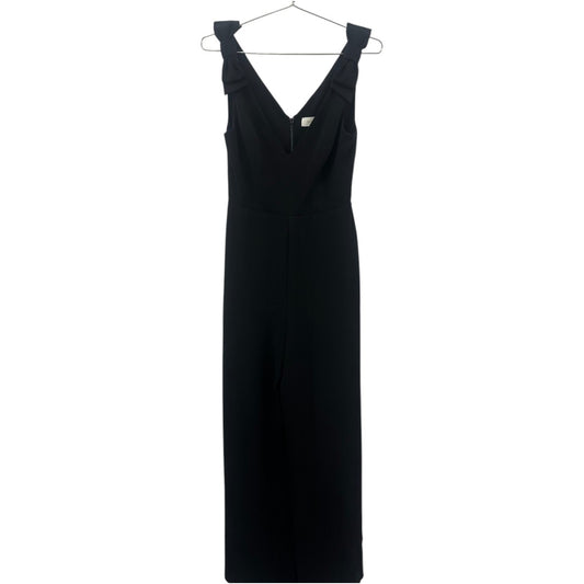 Zimmermann Black Crepe Espionage Bow Plunging V-Neck Creep Dress Women's