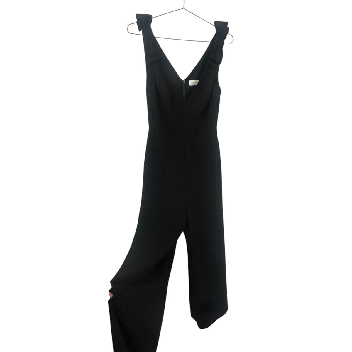 Zimmermann Black Crepe Espionage Bow Plunging V-Neck Creep Dress Women's