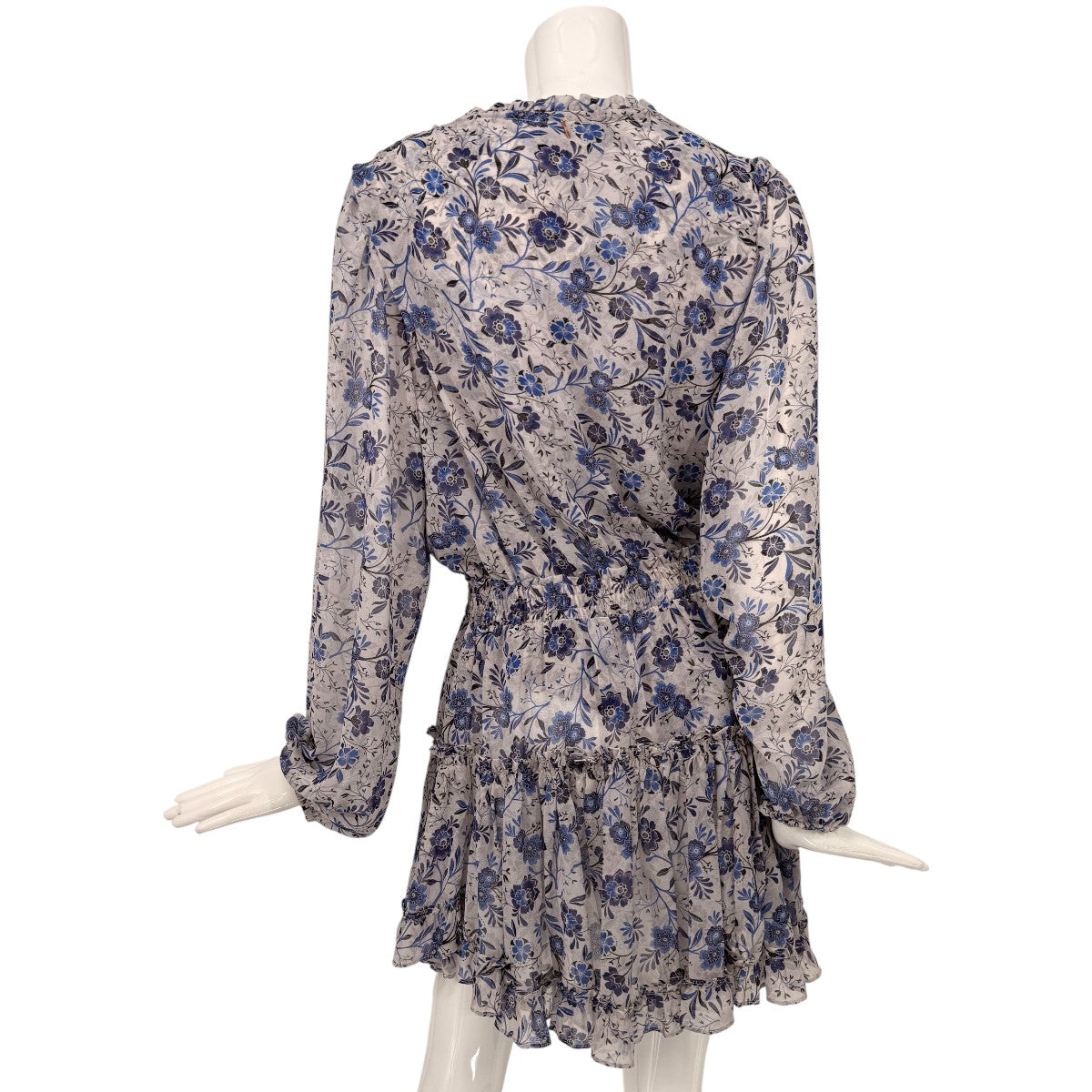 Misa Los Angeles Floral Print Lorena Long Sleeve Mini Dress