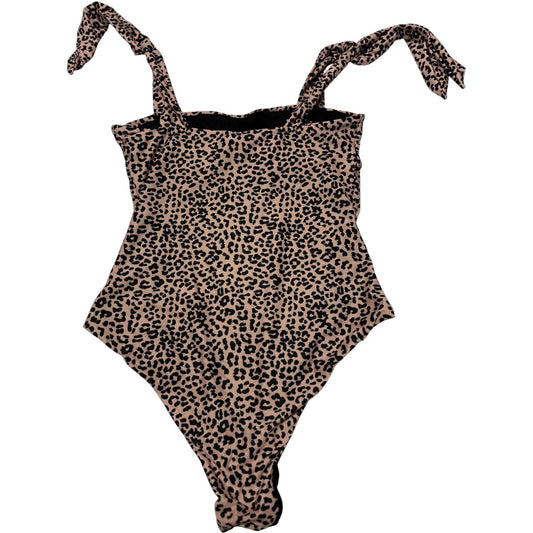 Triya Beige Leopard Print Cosita Linda One Piece Swimwear Women's