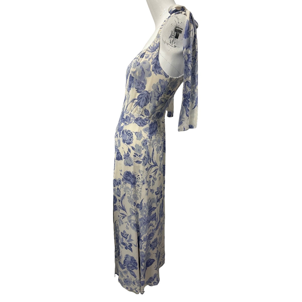 Reformation Lucerne Twilight Floral Print Ruched Midi Dress Women's
