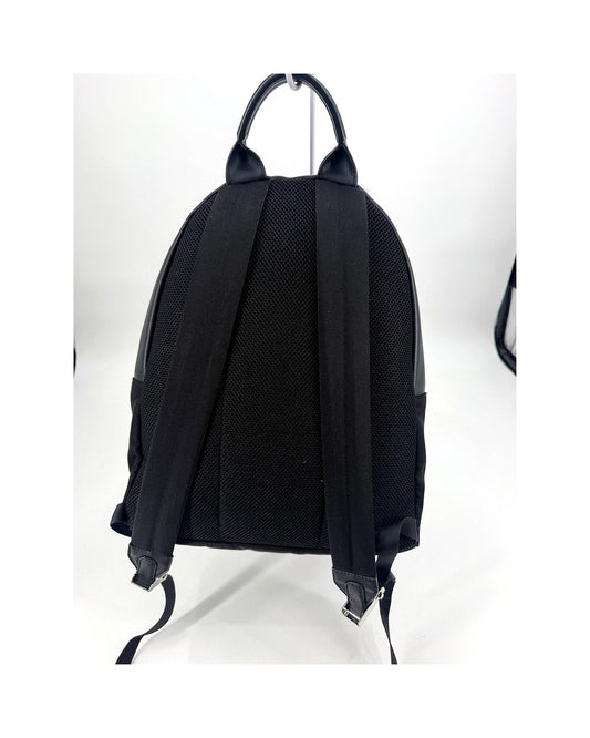 Fendi Bag Bugs Monster Eyes Backpack Black Nylon Leather Yellow Eyes 7VZ012