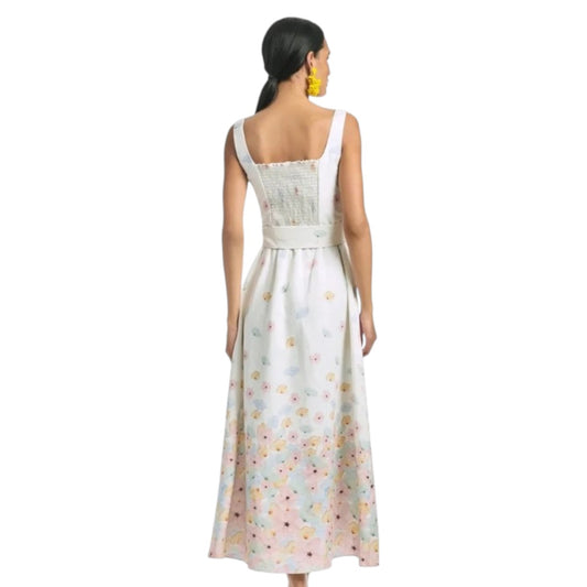 Sachin & Babi Bryce Floral Belted Midi Dress