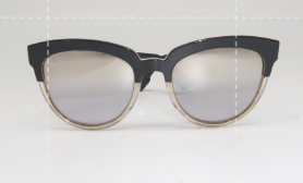 Dior Sight 1 Light Grey Gradient Cat Eye Ladies Sunglasses