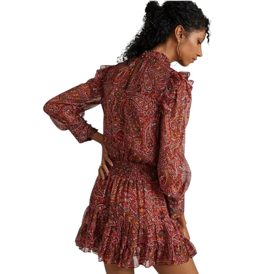 Misa Los Angeles Gianna Paisley Print Smocked Mini Dress Women's