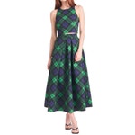 Sachin & Babi Green Tunic Lexie Top Leighton Maxi Skirt Set Neo Tartan Women's