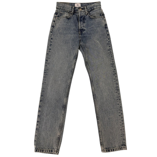 Anine Bing Benson High Rise Straight Leg Jeans Light Wash Women's Size 25