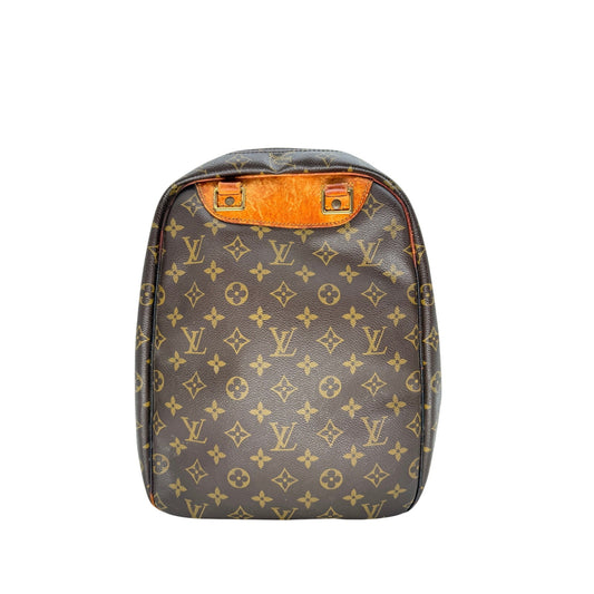 Louis Vuitton Leather Monogram Canvas Excursion Satchel Bag