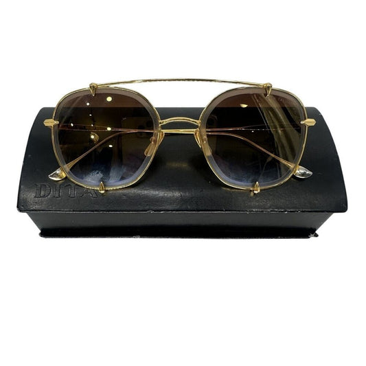 DITA Talon-Two 23009 Gold Titanium Aviator Sunglasses Gradient Lenses
